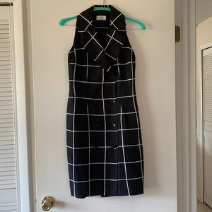 Sleeveless linen coat dress size 2P